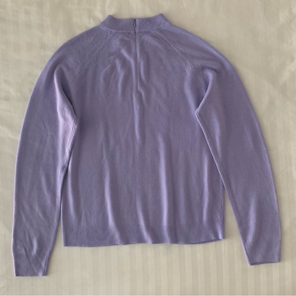 *Donated* Karen Scott Sweater Pullover Mock-Neck Back-Zip - Picture 6 of 7